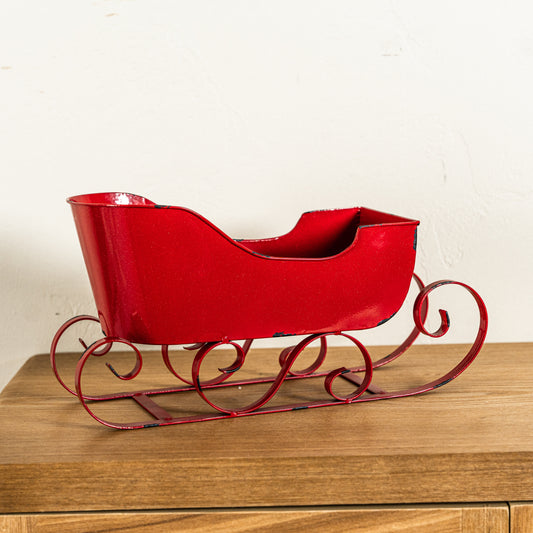 Metal Red Sleigh