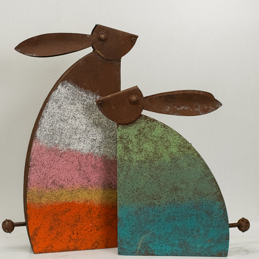 Multi-Color Metal Rabbit