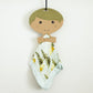 Muslin Camping Pattern Mini Security Blanket