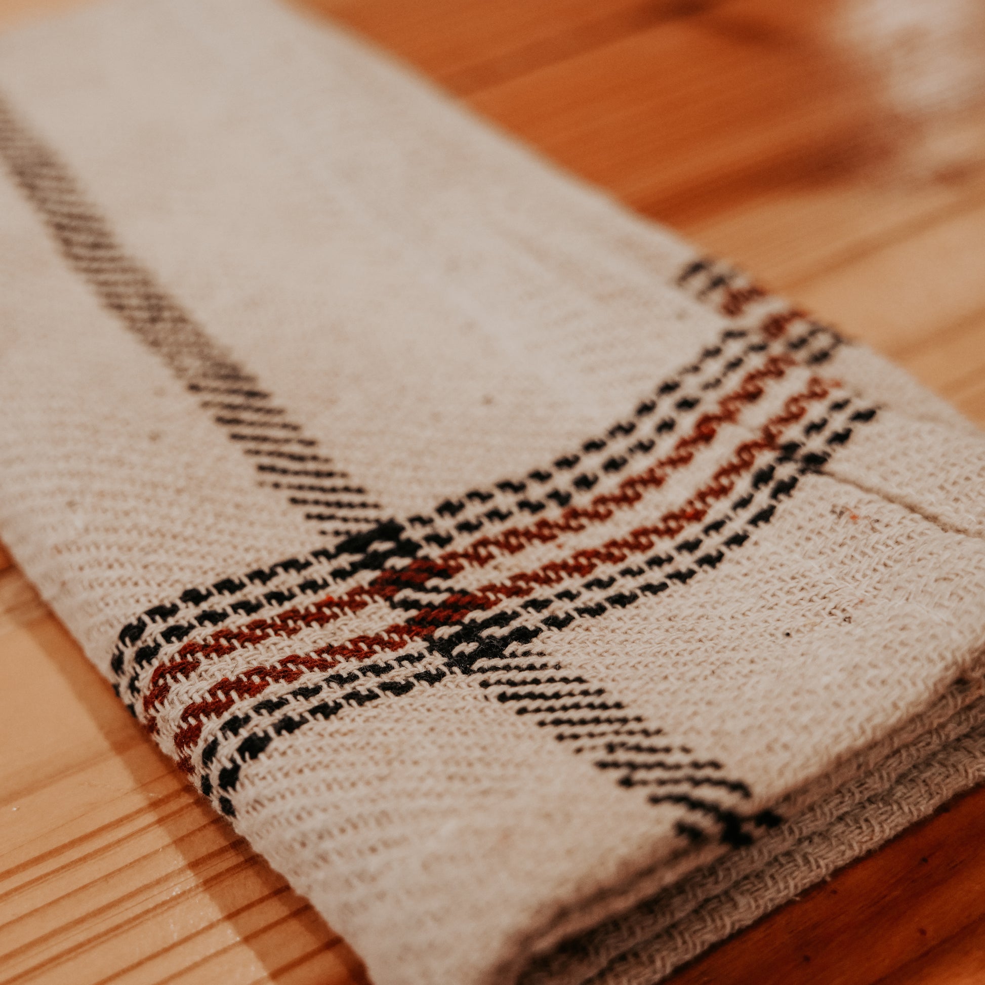 Camp Stripe 3 Dishtowel/ 1 Dishcloth Set