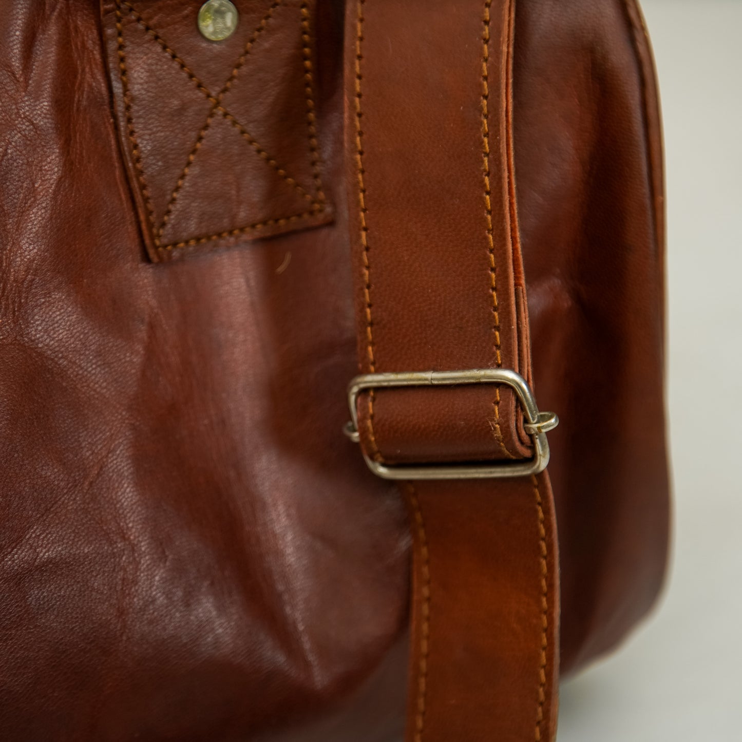 Overnight Leather Duffle Bag