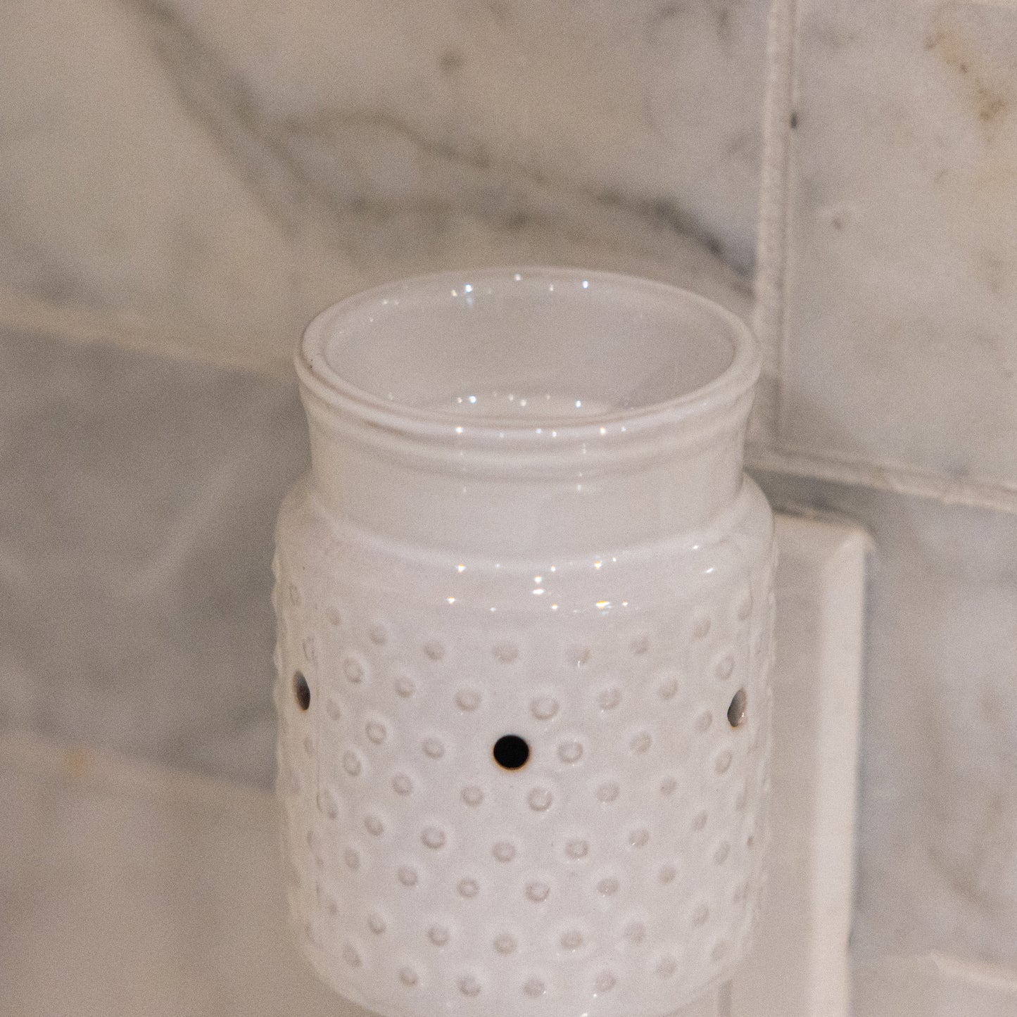 Wall Plug-In Fragrance Warmer - White Hobnail