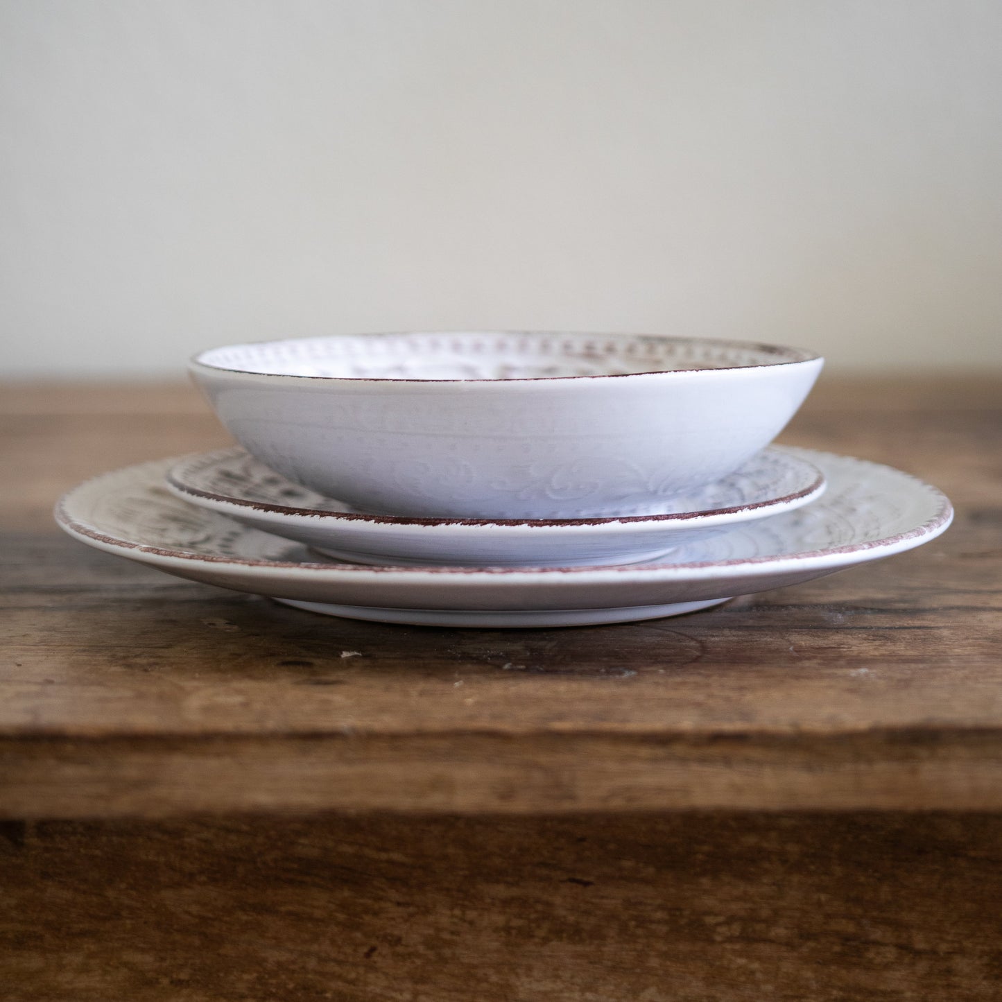 Rustic Flare Cream Bowl