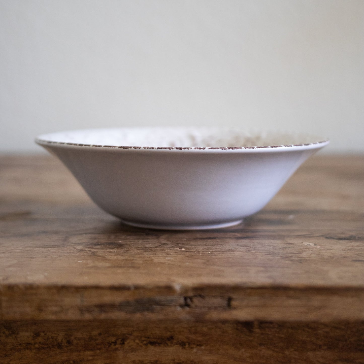 Rustic Flare Cream Serving Bowl