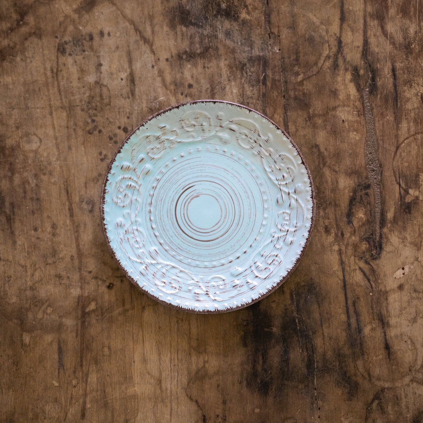 Rustic Flare Blue Salad Plate