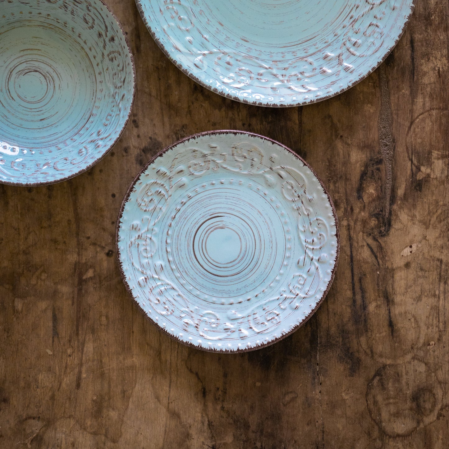 Rustic Flare Blue Salad Plate