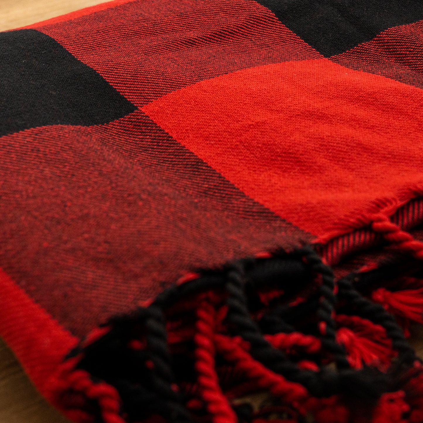 Red Buffalo Plaid Throw