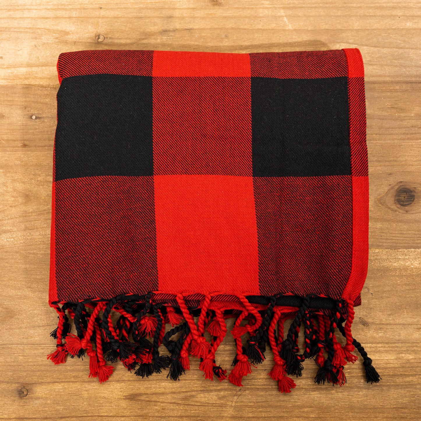 Red Buffalo Plaid Throw