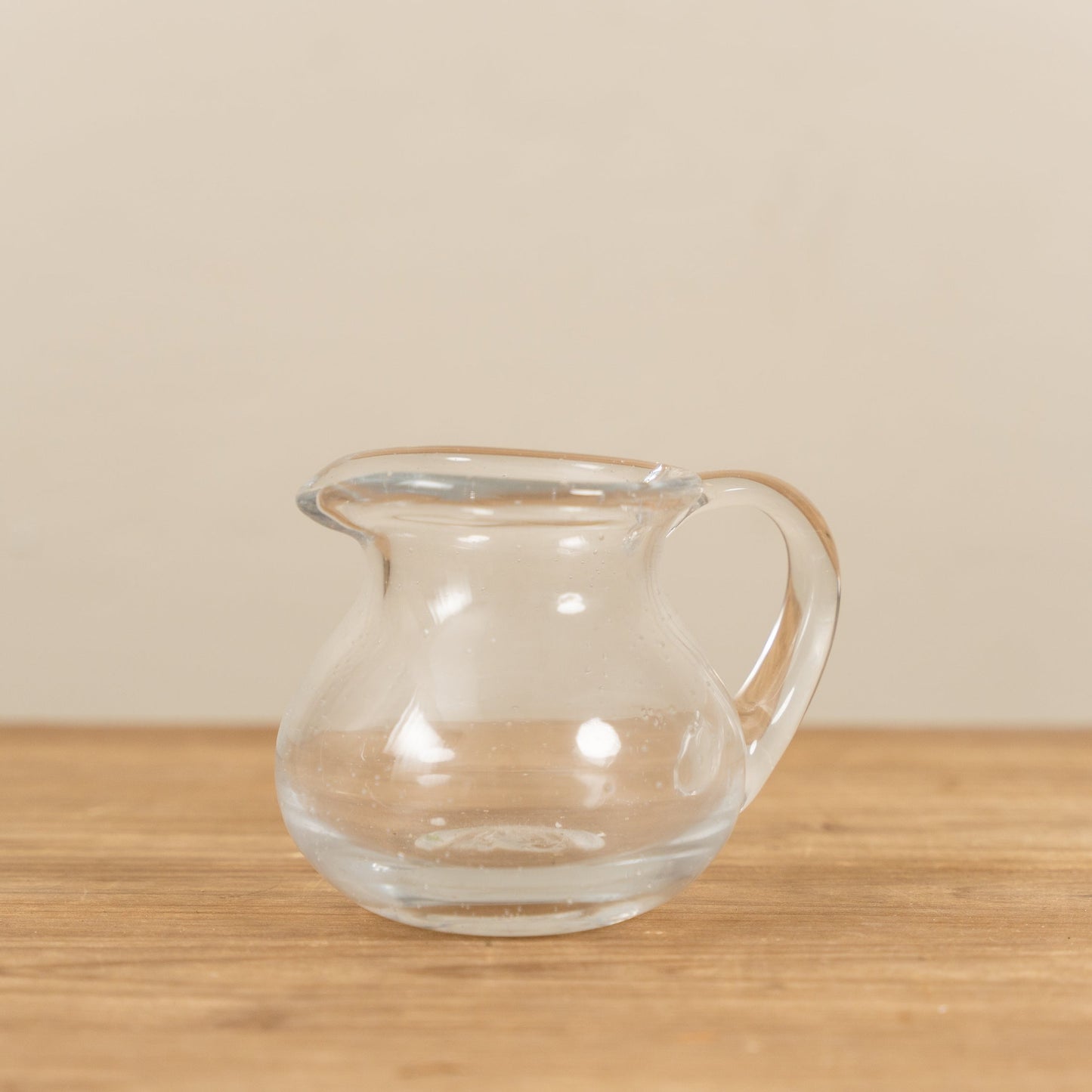 Seeded Glass Pitcher