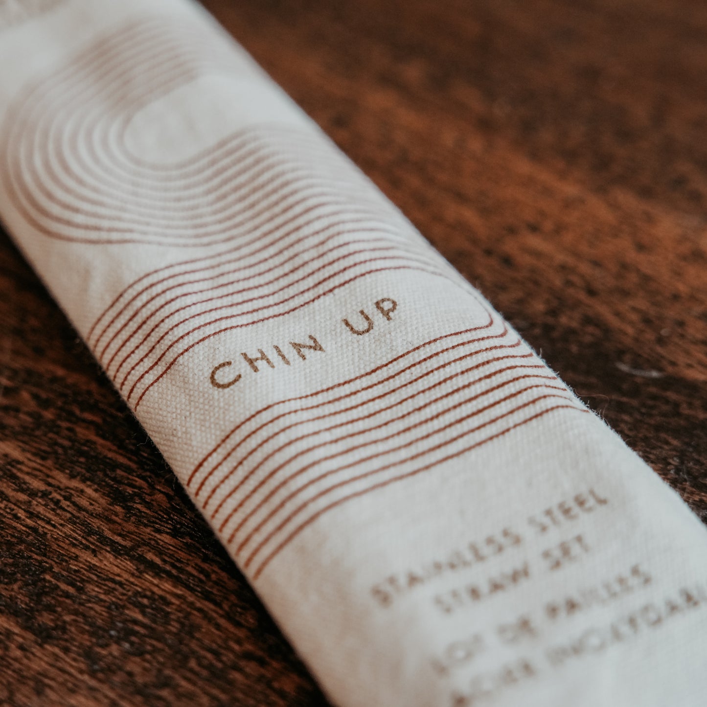 Chin Up Stainless Steel Straw Set