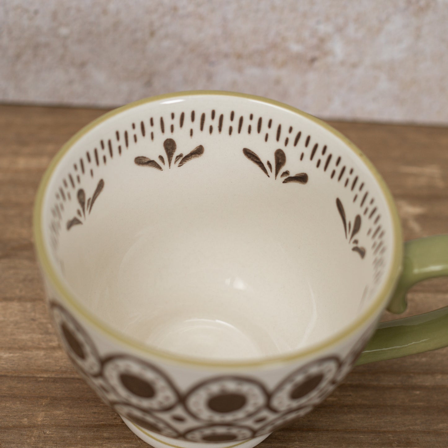 Stoneware Multi-Color Tea Cup