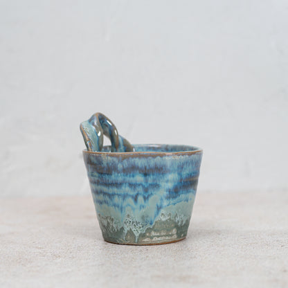Stoneware Wall Planter with Handle