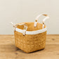 Stoneware Woven Basket Planters