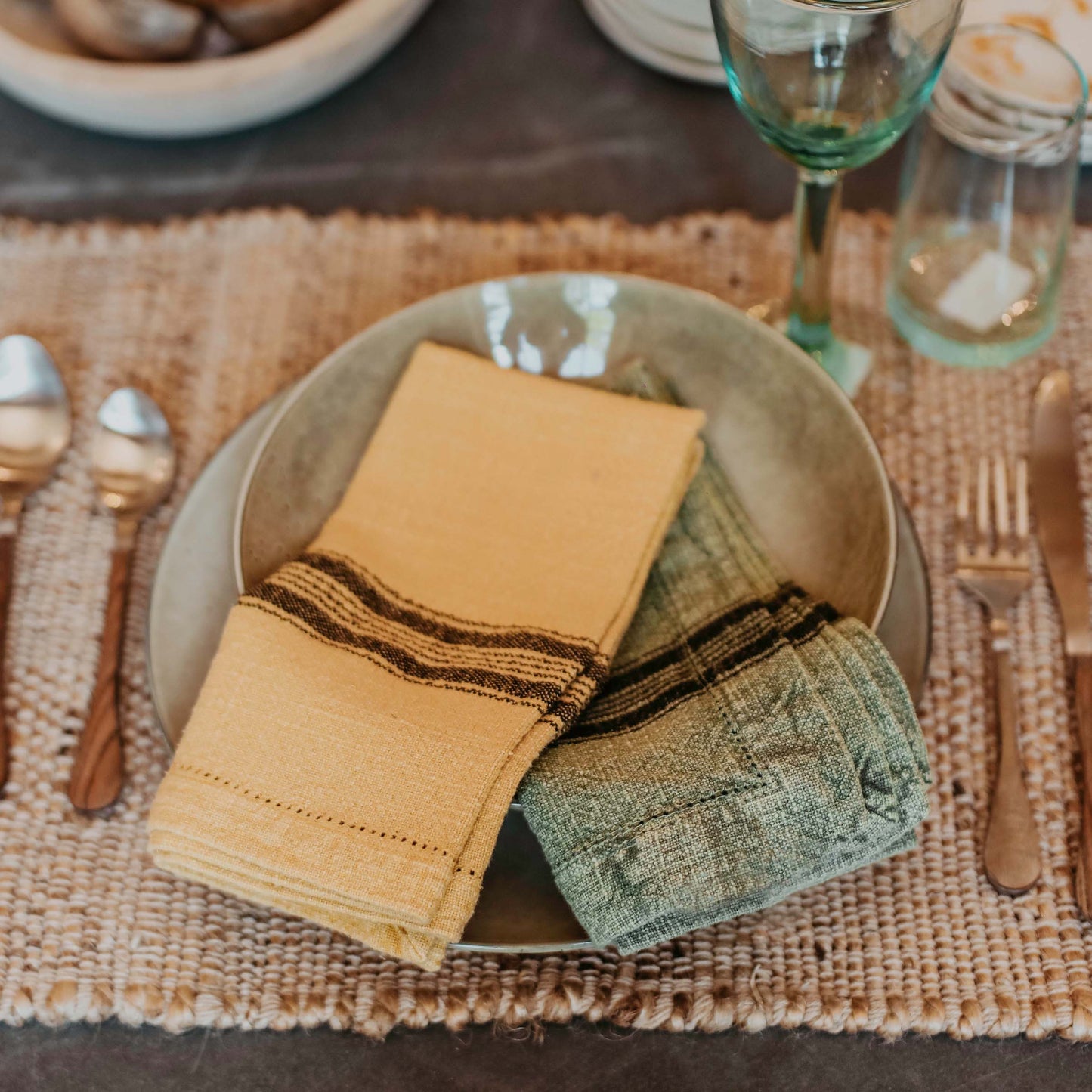 Green Cloth Napkin