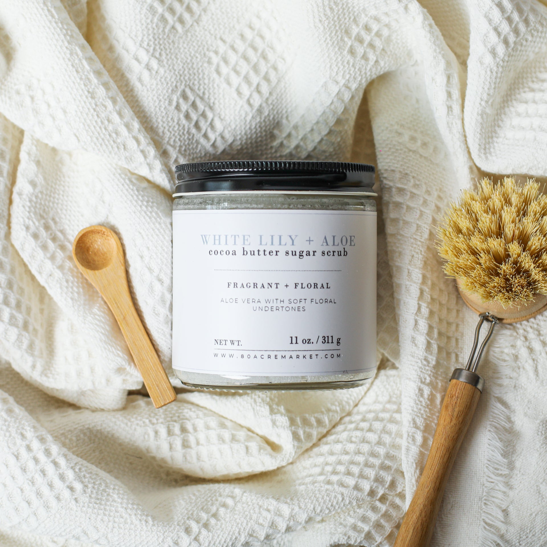 white lily for skin White Lily Sugar Scrub – 80AcreMarket.com