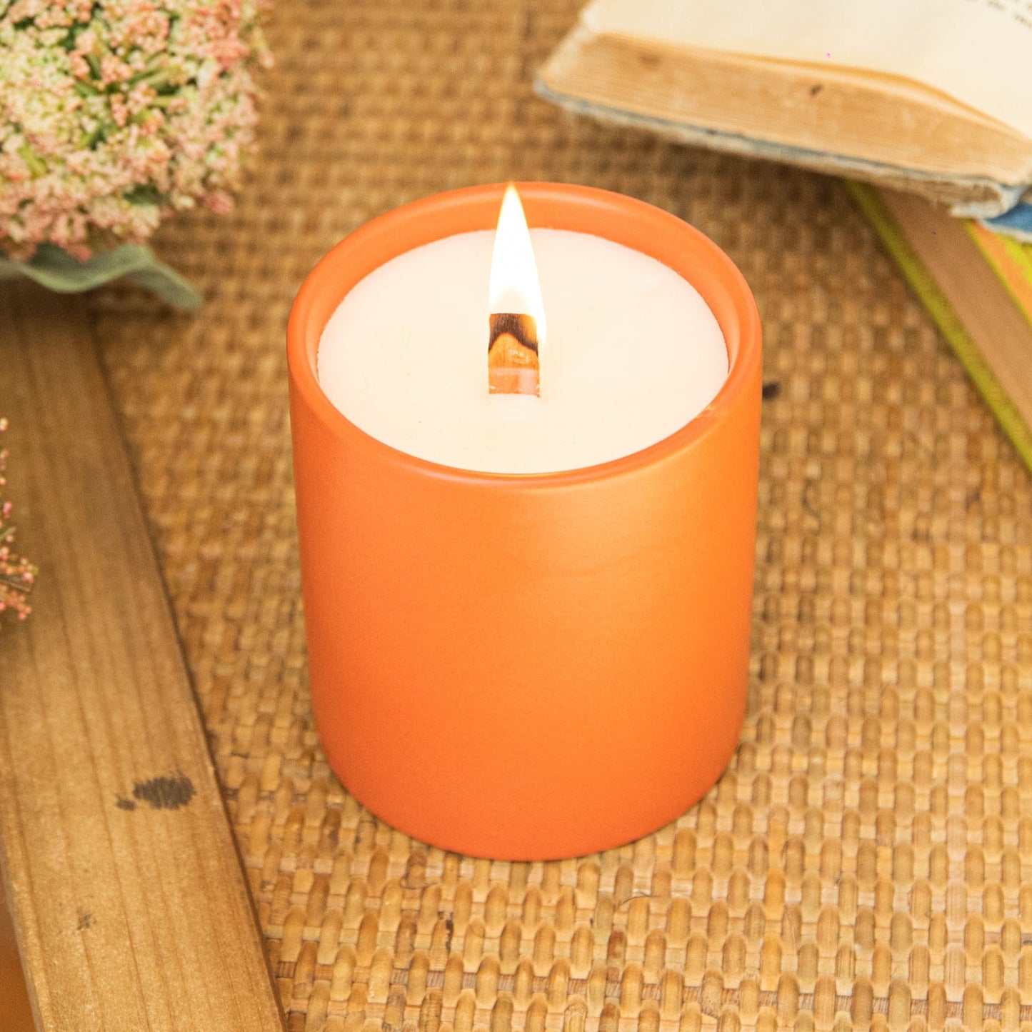 Sweet Pumpkin Pie Ceramic Tumbler Candle