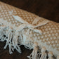 Woven Jute and Cotton Table Runner with Fringe