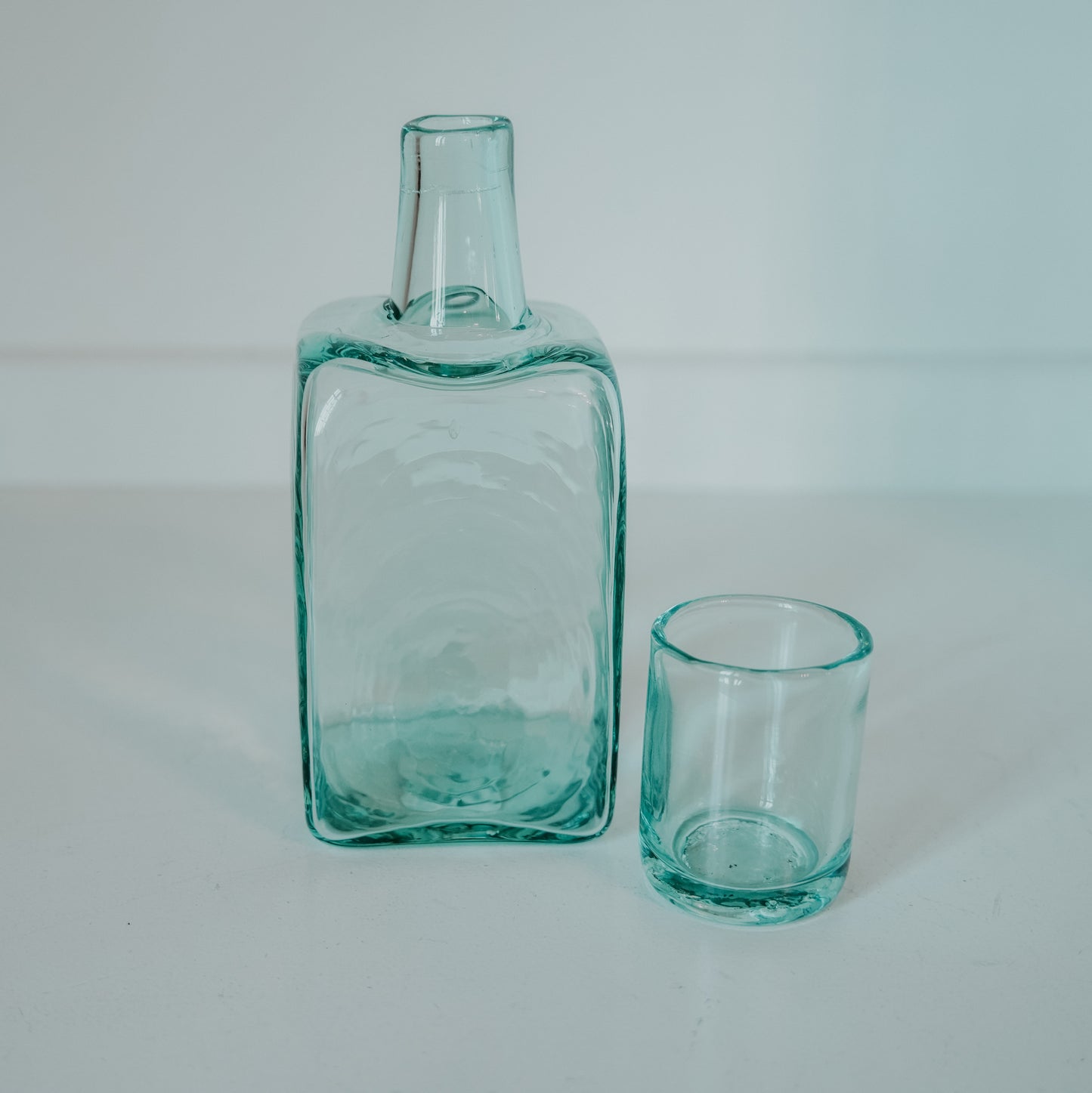 Water Carafe & Drinking Glass