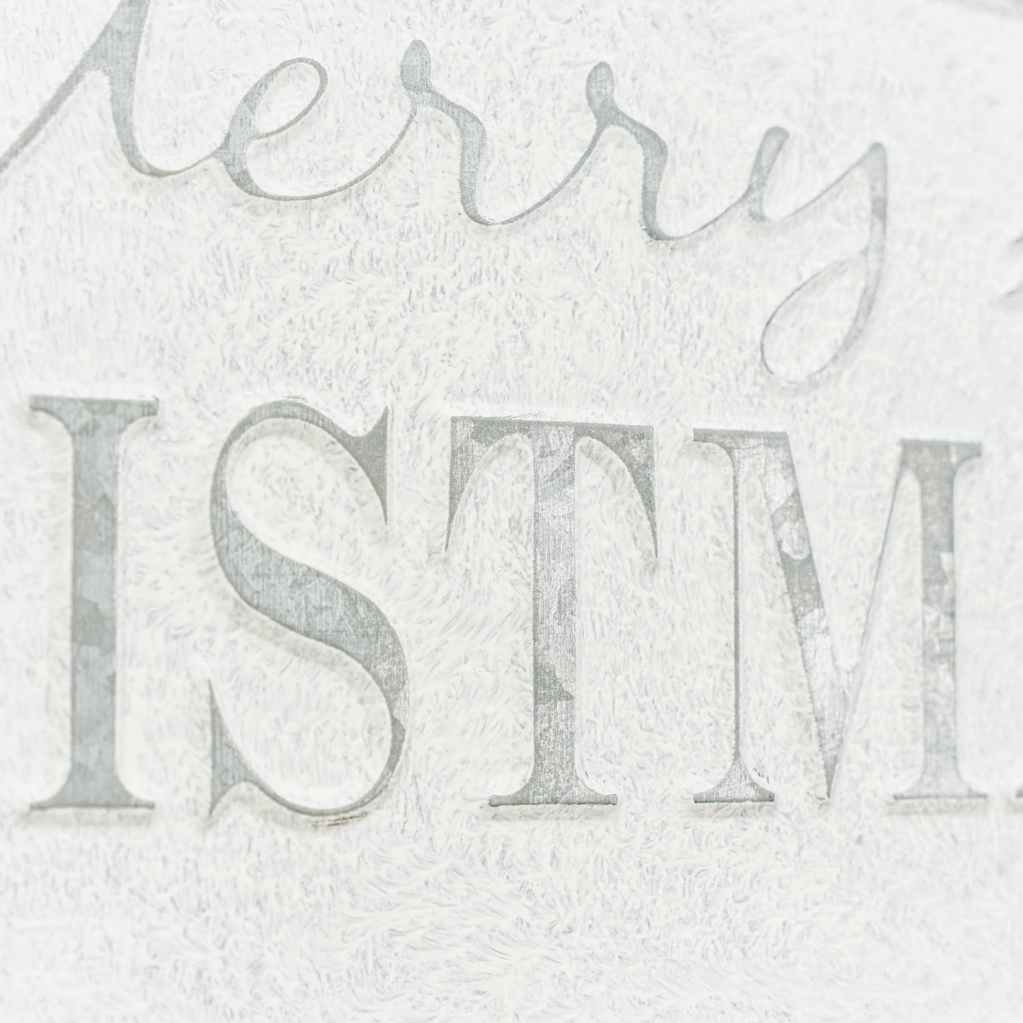 White "Merry Christmas" Sign