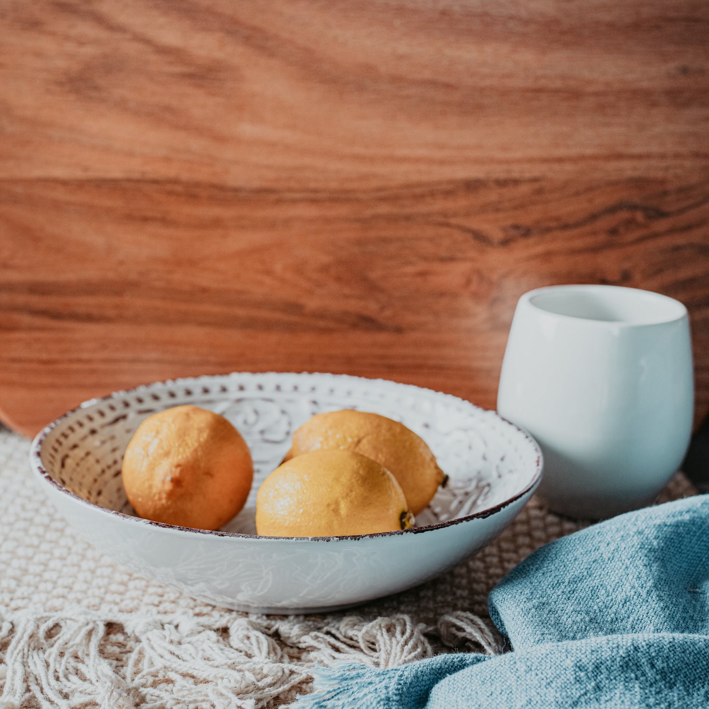 Rustic Flare Cream Bowl