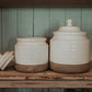 White Ceramic Canisters Set