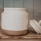 White Ceramic Canisters Set