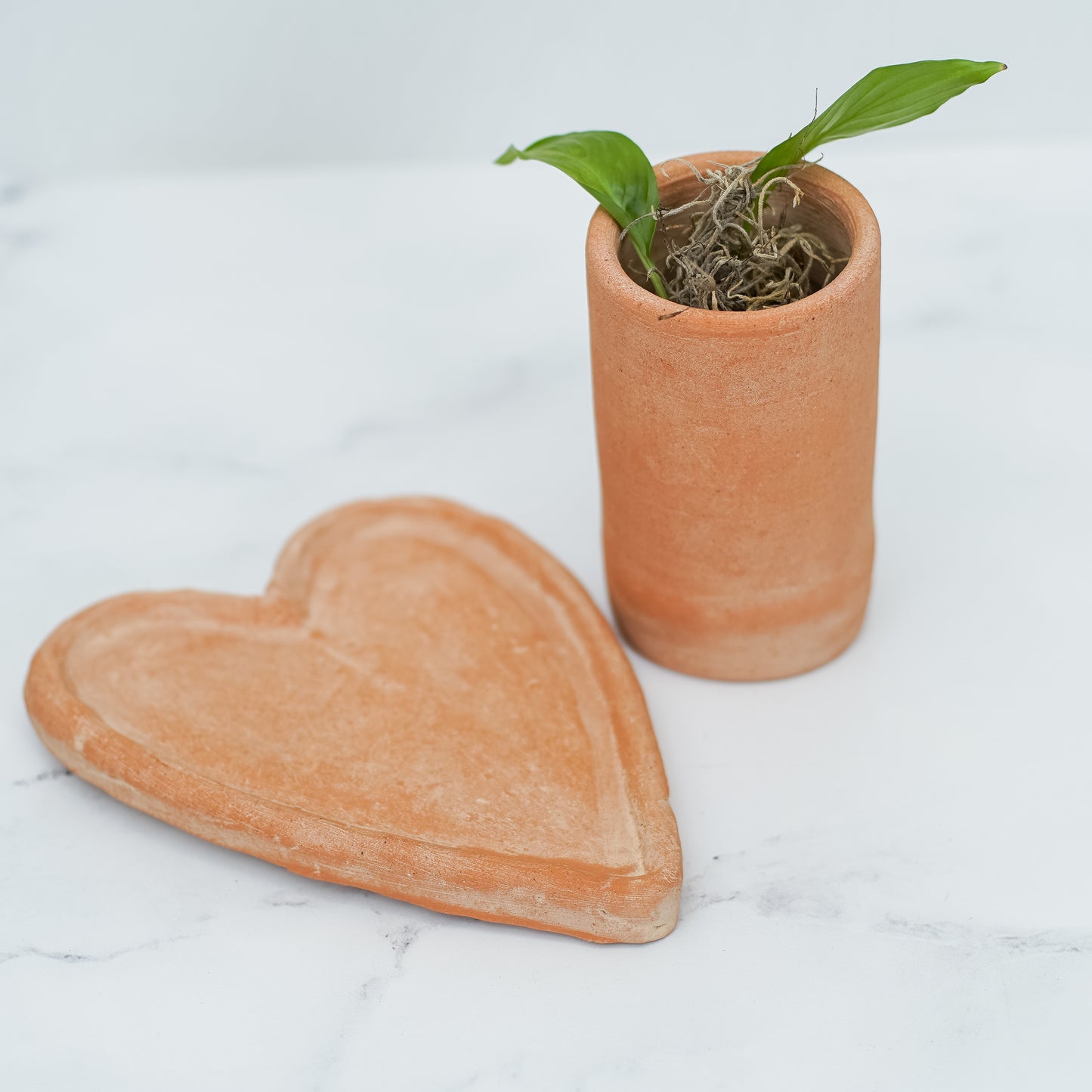 Terracotta Heart Vase