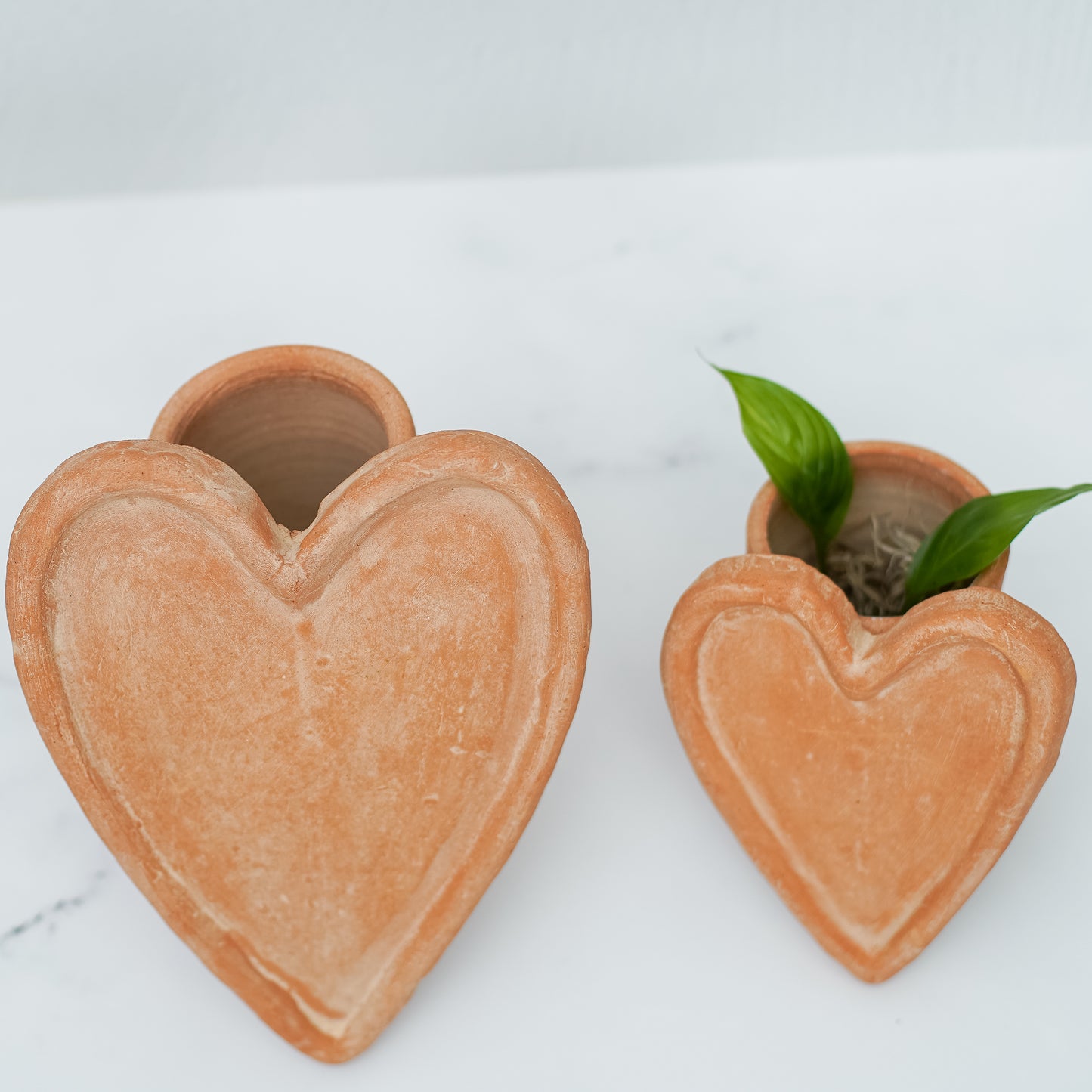 Terracotta Heart Vase