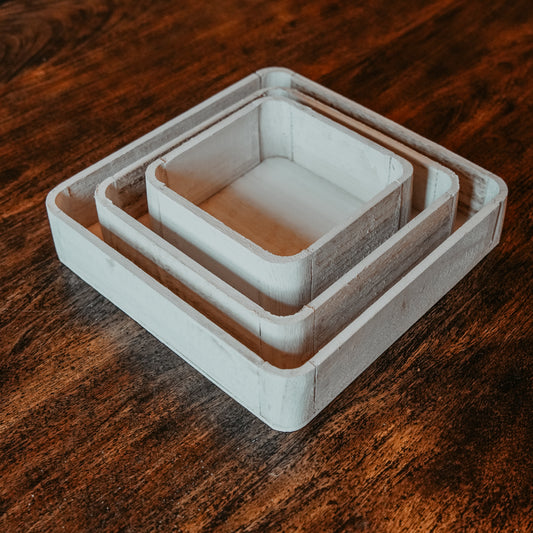 Square Wooden Tray