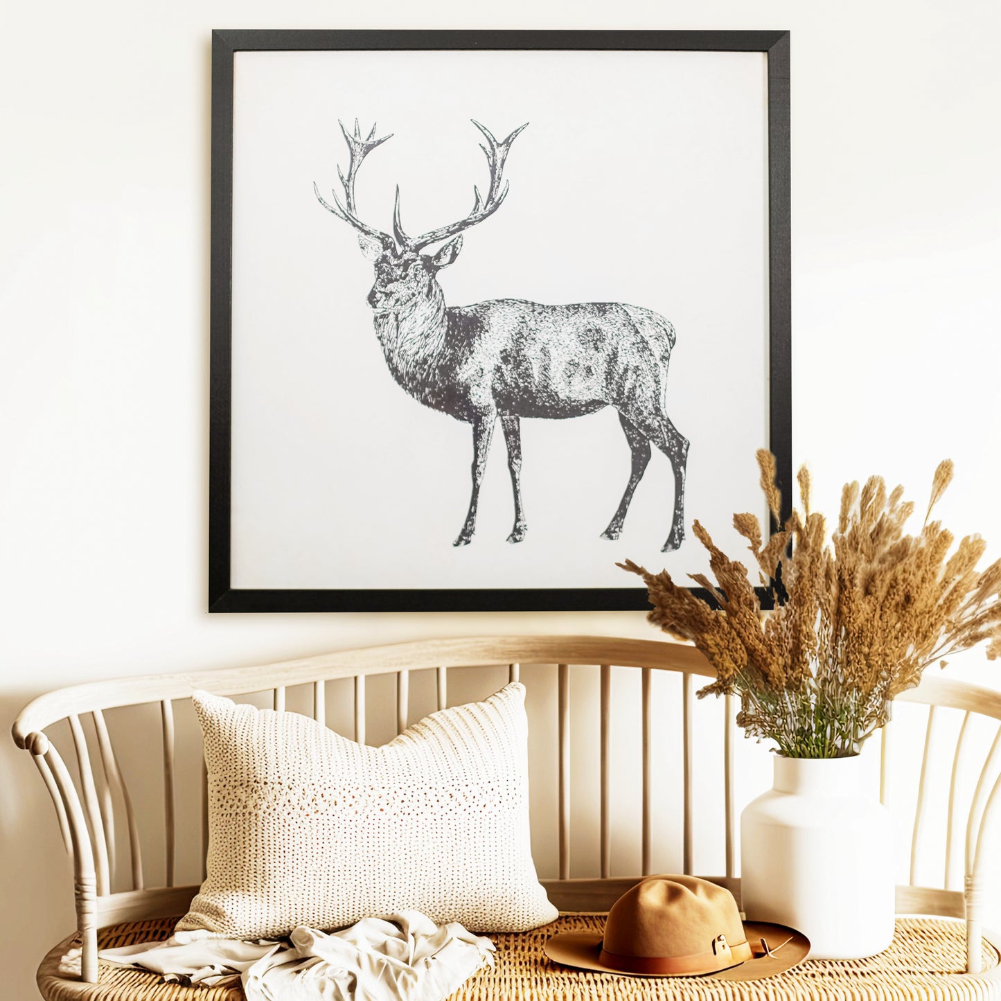 Wood Framed - Mule Deer