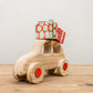 Wood Ornament - Paulownia Wood Car w/ Presents