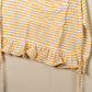 Yellow Striped Apron with Ruffle