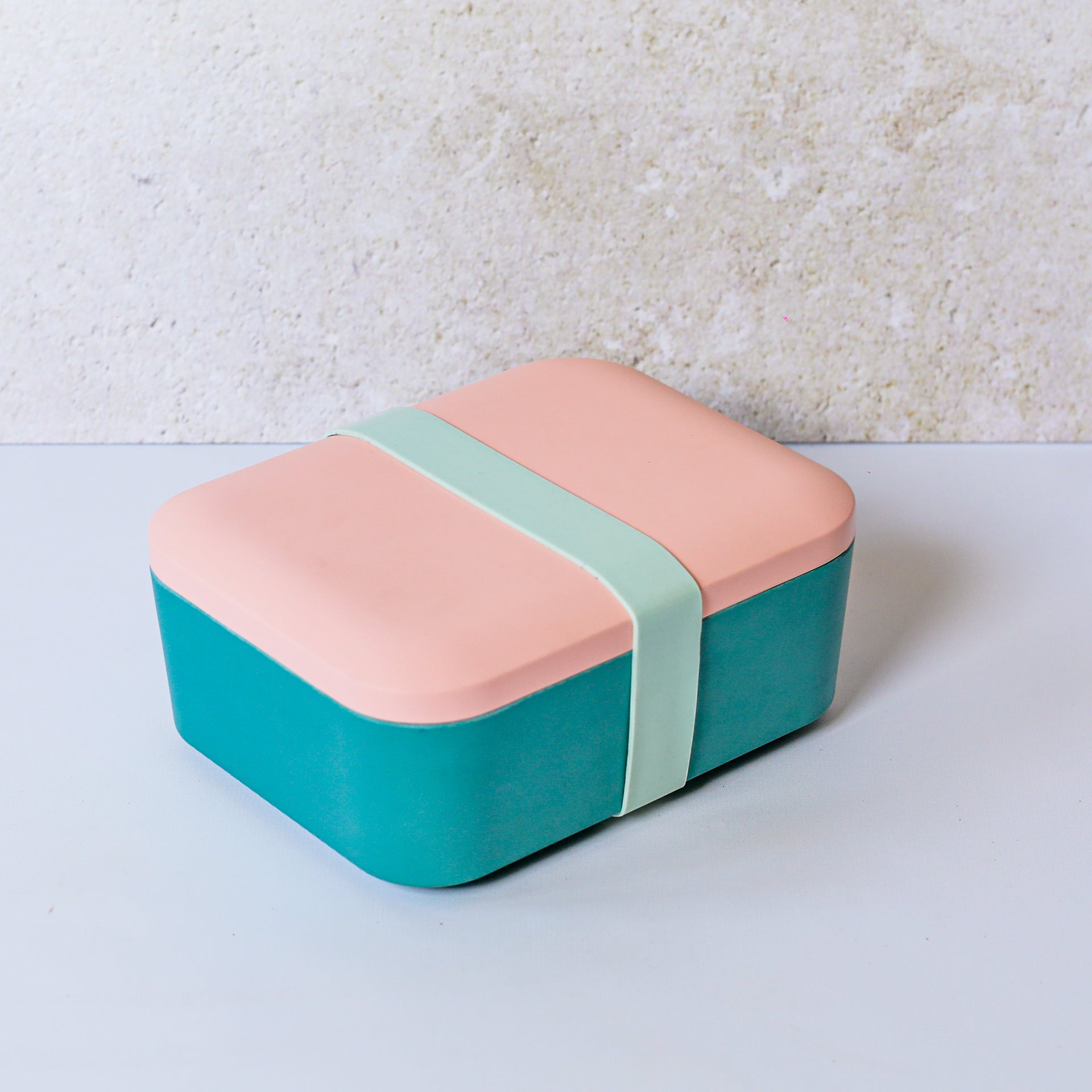 Melamine Bento/Lunch Box - Terrazzo/Mint/Ochre